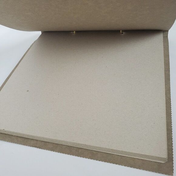 Vintage Handmade in Paris France Recycled Paper Scrapbook Photo Album Ribbon - Picture 9 of 12